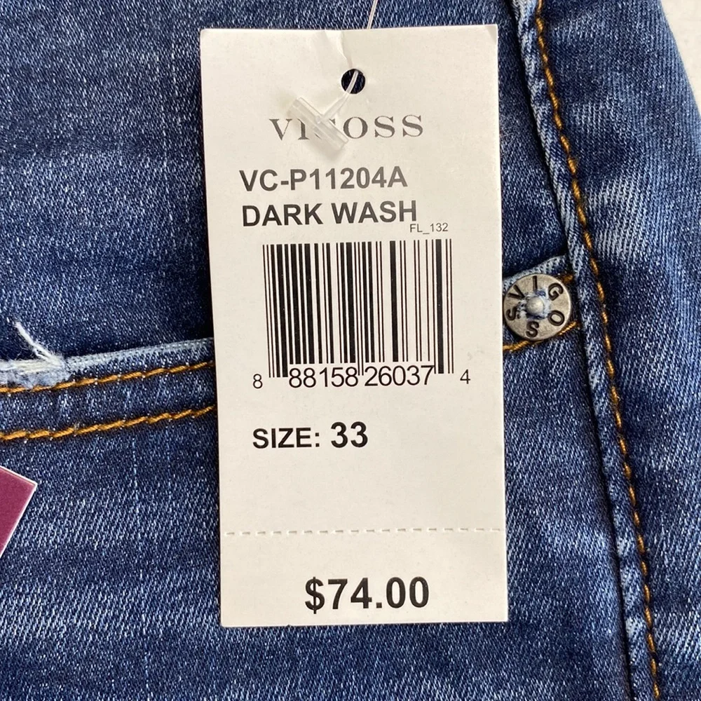 Nwt Vigoss Jagger Super Skinny Distress Jeans, 33x28 - Picture 11 of 15